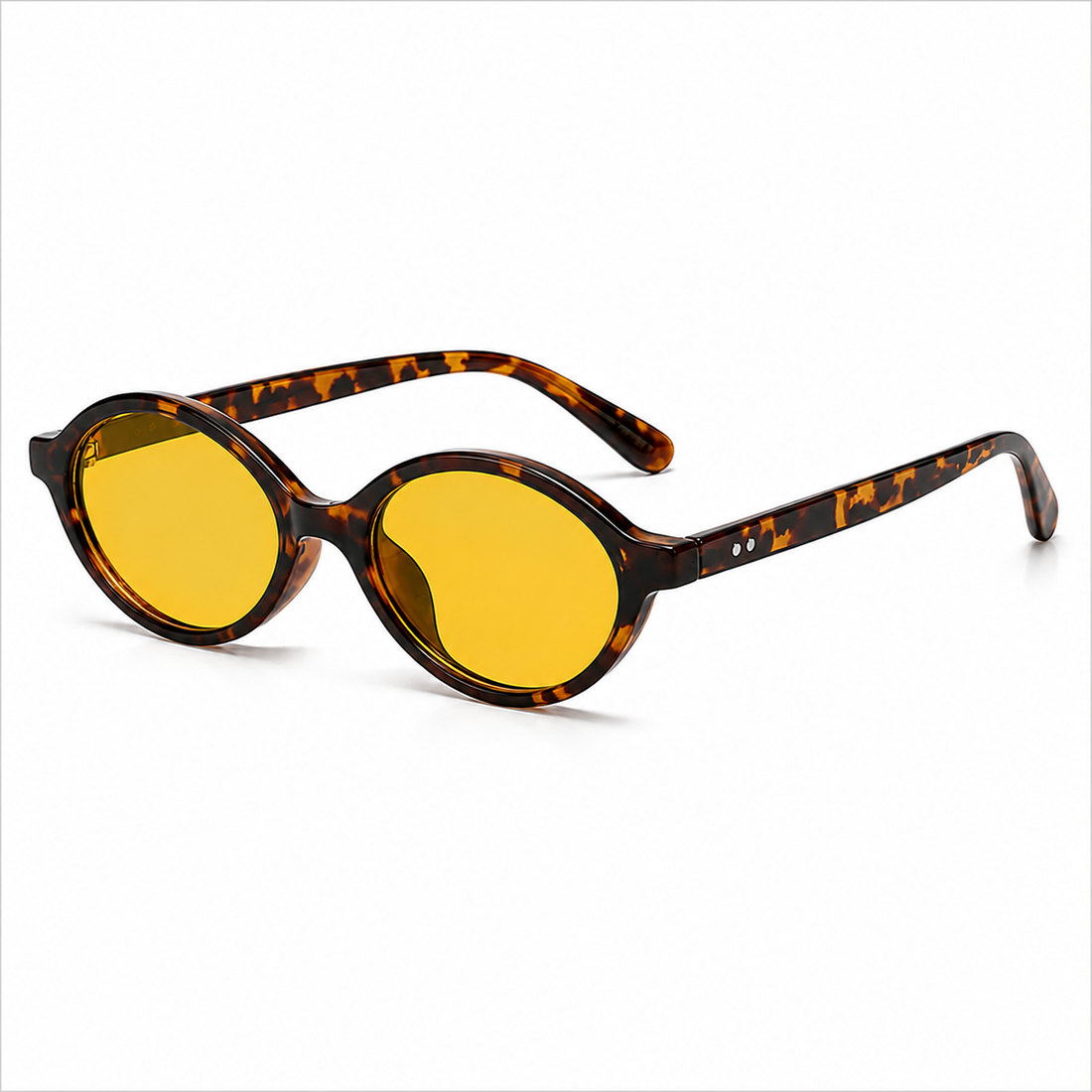LUMA Day Black com lentes amarelas e filtro de luz azul em fundo branco
